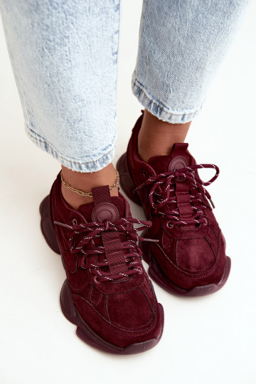 Dames Sneakers in Bordeauxkleur Shaley 2