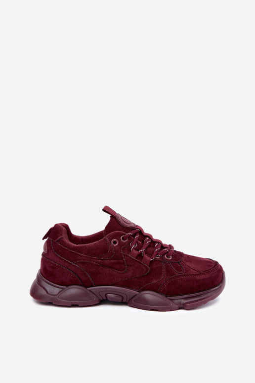Dames Sneakers in Bordeauxkleur Shaley