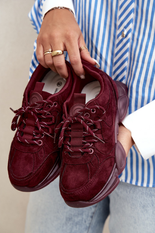 Dames Sneakers in Bordeauxkleur Shaley