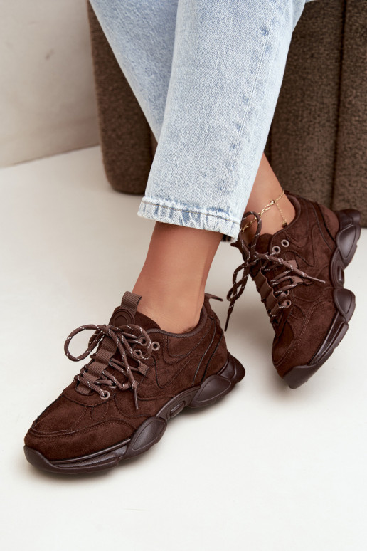 Damen Sneaker in Schokoladenfarbe Shaley