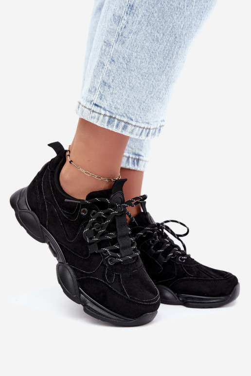 Baskets pour femmes en couleur noire Shaley