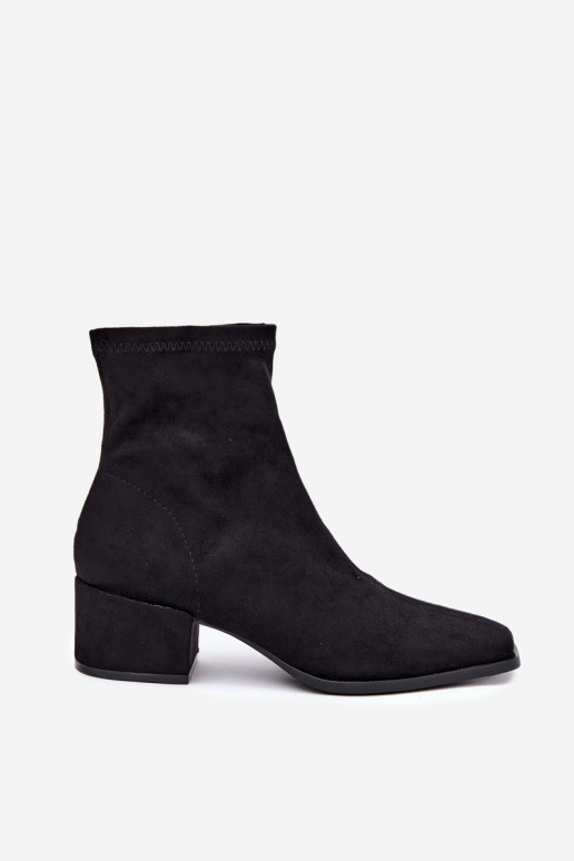 Bottines à talons pour femmes de type Klocek en couleur noire Rosley