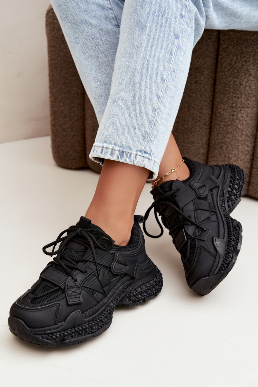 sneakers met strepen in zwarte kleur Ellery