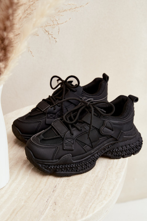 sneakers met strepen in zwarte kleur Ellery