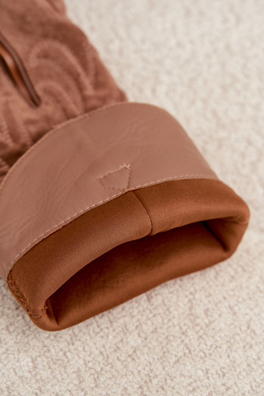 bottes hautes pour femmes de style cowboy avec talons en marron Glenor