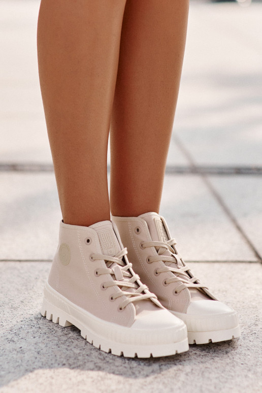 casual schoenen met schacht Big Star OO274006 in zandkleur