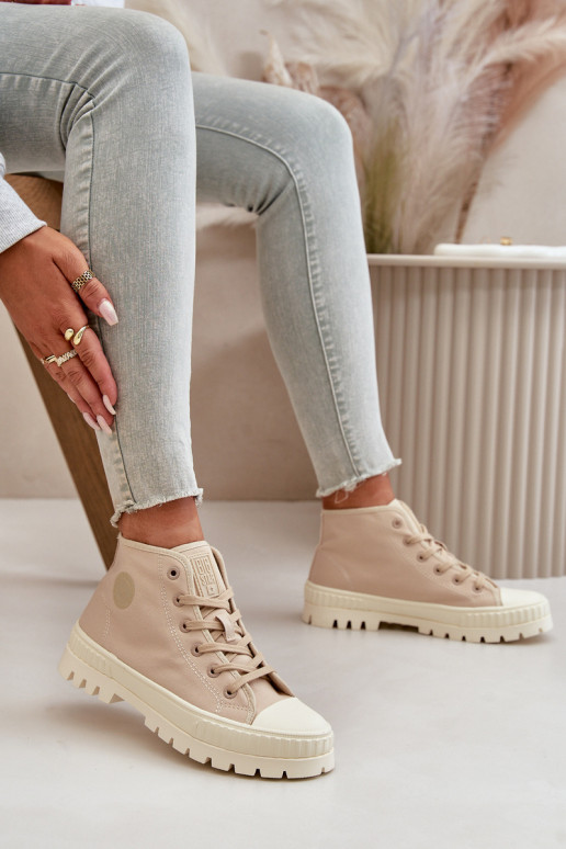 Freizeitschuhe mit Schaft Big Star OO274006 in sandfarben