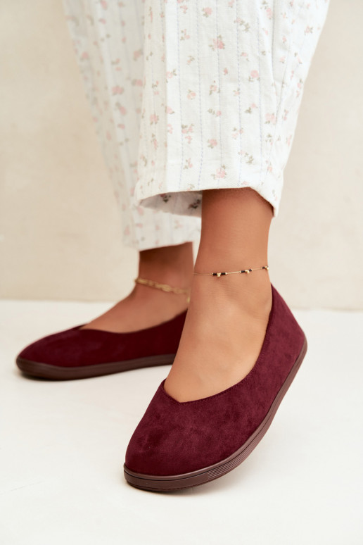 Ballerines pour femmes Barefoot en couleur bordeaux Hollin