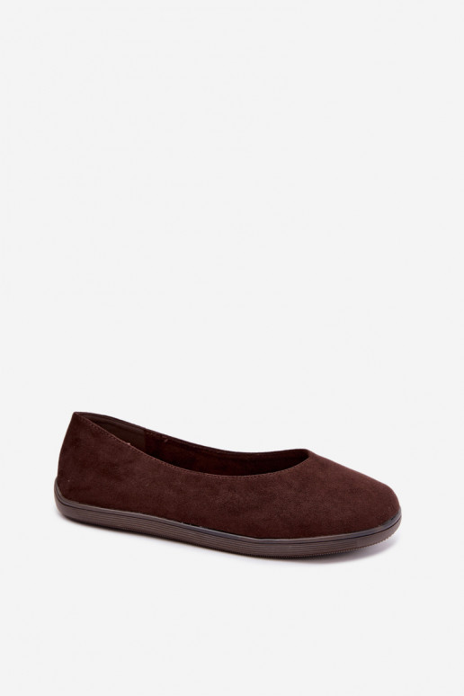 Damen Ballerinas Barefoot in Schokoladenfarbe Hollin