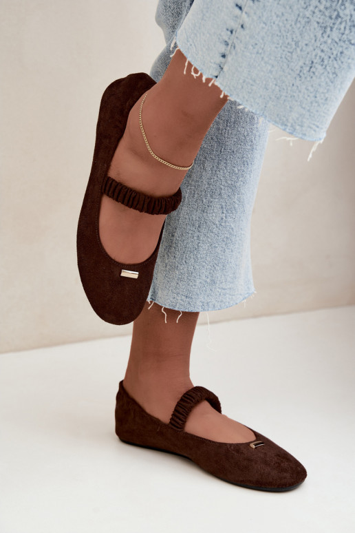 Sandales chocolat avec détails décoratifs Brinelle