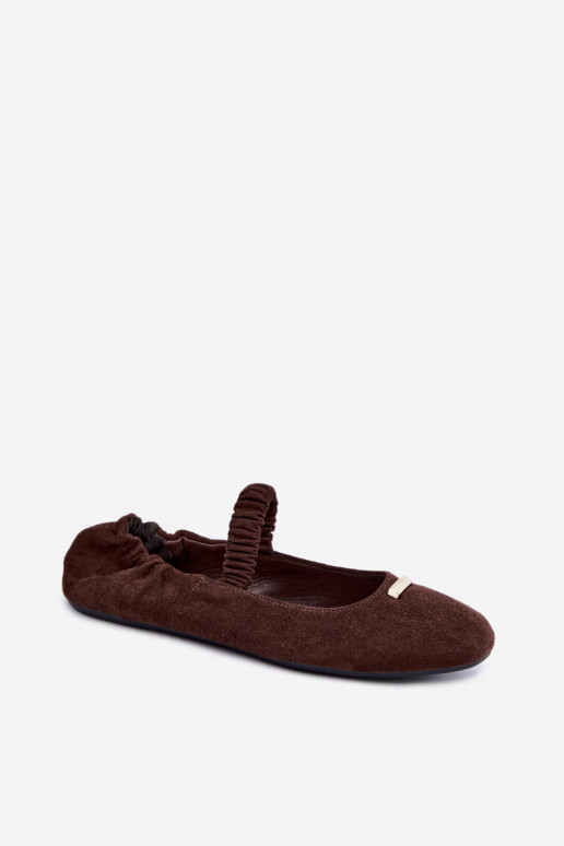 Sandales chocolat avec détails décoratifs Brinelle