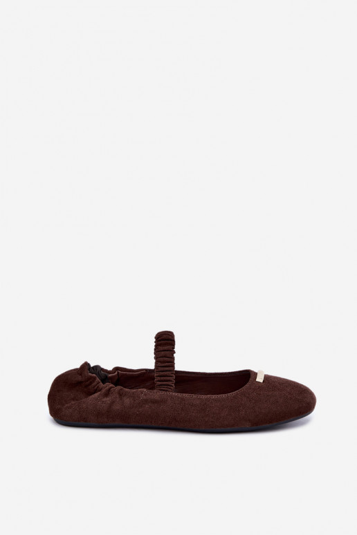 Chocolade sandalen met decoratieve details Brinelle