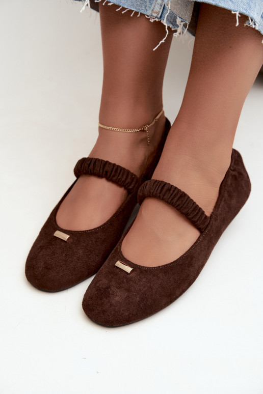 Sandales chocolat avec détails décoratifs Brinelle
