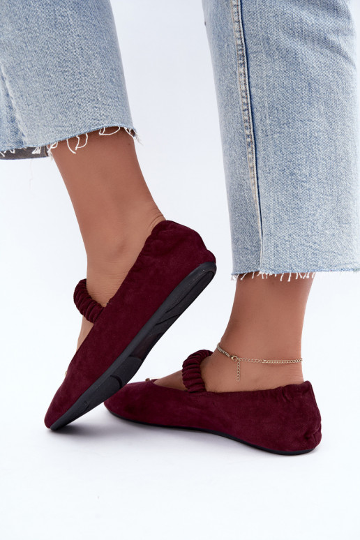 Bordeaux kleurige sandalen met decoratieve details Brinelle