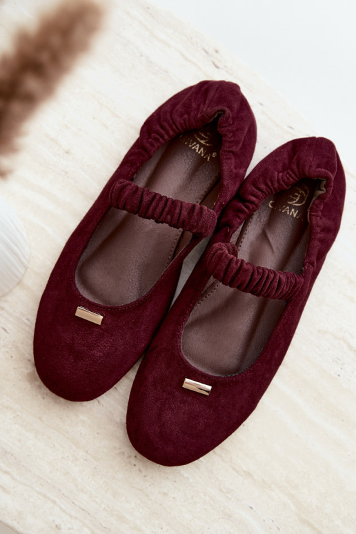 Bordeaux kleurige sandalen met decoratieve details Brinelle