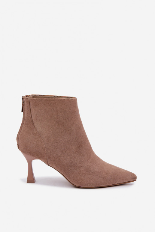 bottines isolées pour femmes avec talons en sable Elsya