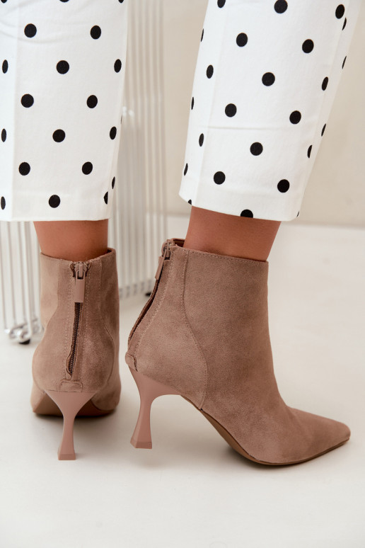bottines isolées pour femmes avec talons en sable Elsya