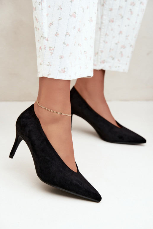 chaussures en daim pour femmes en noir Brenya