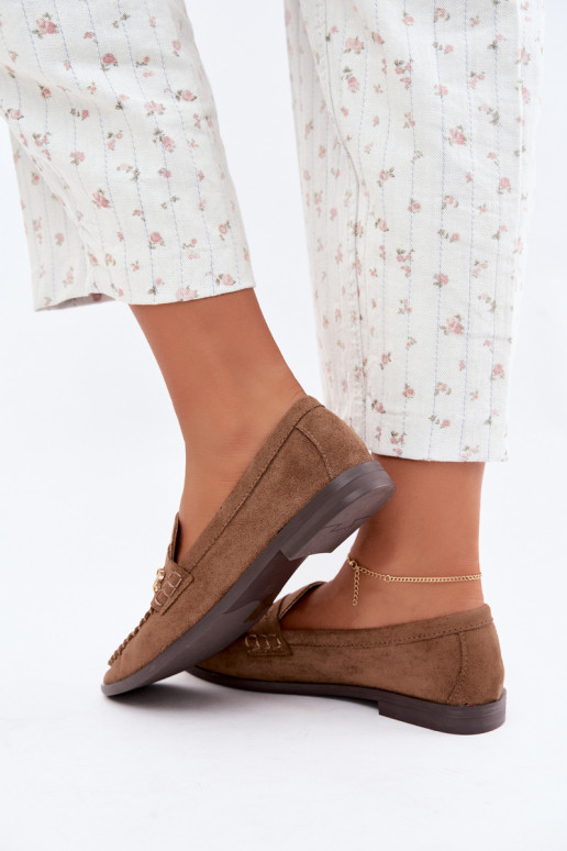mocassins femmes avec détails décoratifs couleur marron Treya