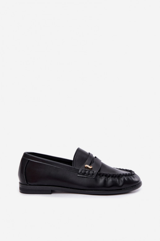 mocassins femmes avec détails décoratifs couleur noire Treya
