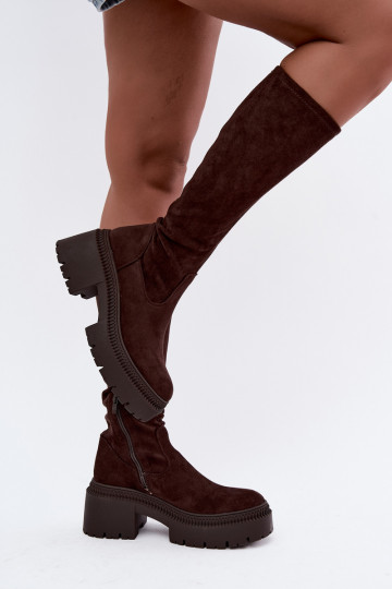 bottes hautes pour femmes avec plateforme Florinne