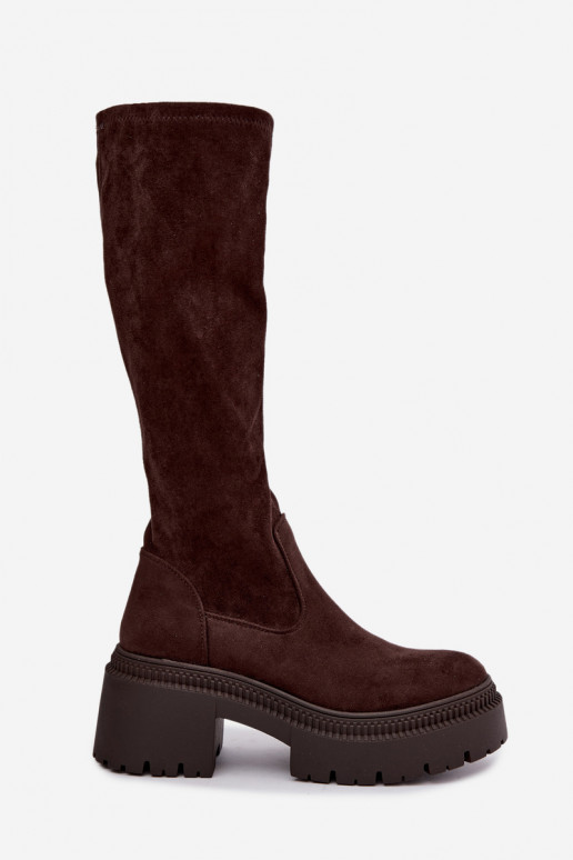bottes hautes pour femmes avec plateforme Florinne