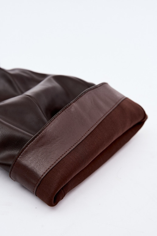 bottes hautes à enfiler avec talons en couleur marron Calmy