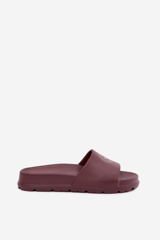 Dames lichte slippers Big Star UU274075 in bruine kleur