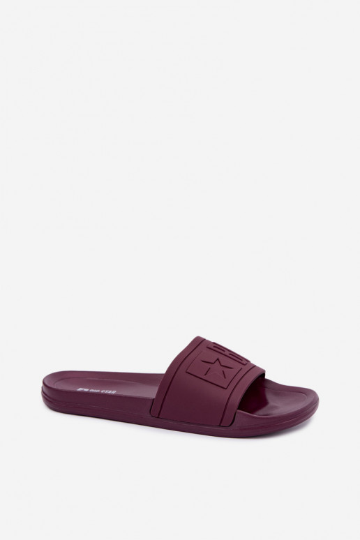 Dames slippers Big Star UU274070 in bordeaux kleur