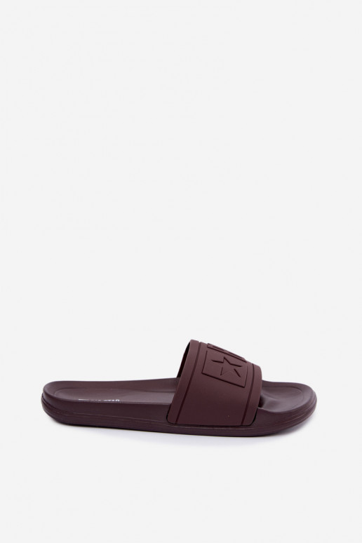 Dames slippers Big Star UU274072 in chocolade kleur
