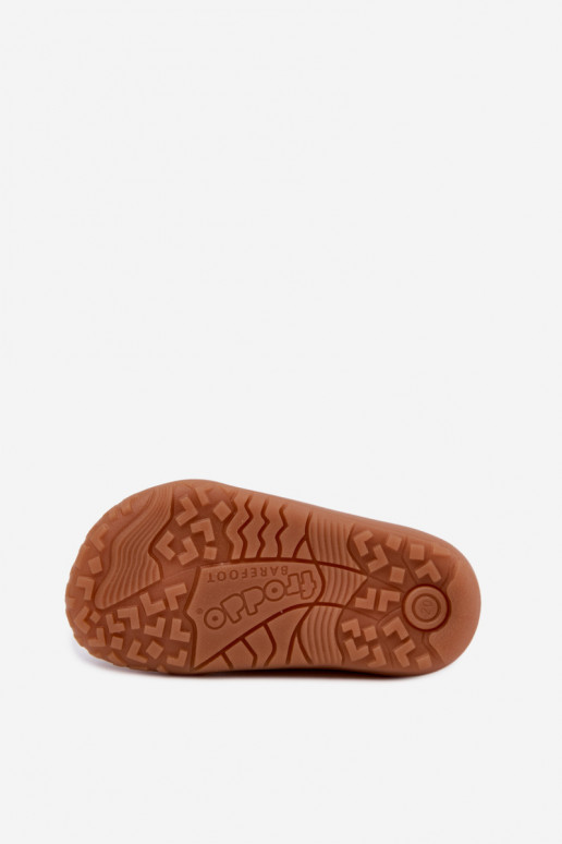 Kinderslippers Barefoot met dinosaurussen Froddo Canvas G1700440-31 Grijs