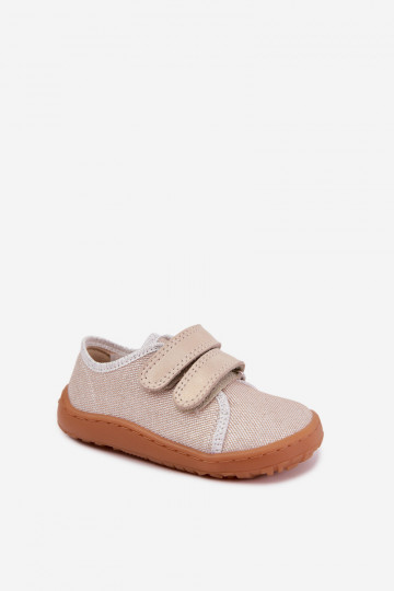 Kinderslippers Barefoot Froddo Canvas G1700440-1 Goud