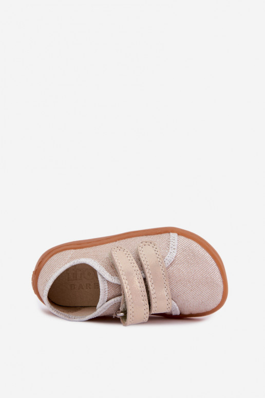 Kinderslippers Barefoot Froddo Canvas G1700440-1 Goud