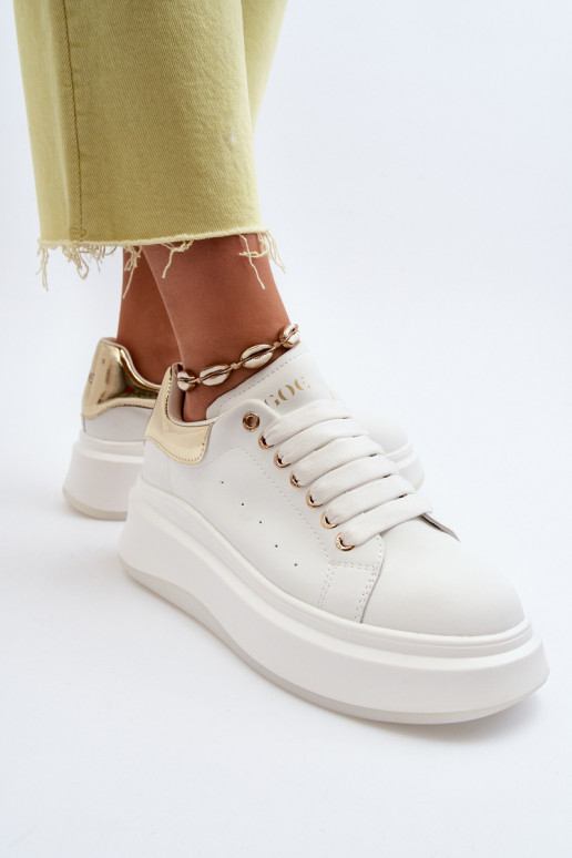 Leren dames sneakers GOE NN2N4031 wit