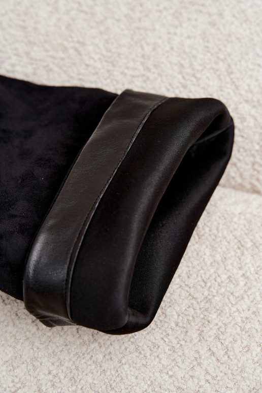 bottes montantes à enfiler avec talons en daim synthétique noir Casella