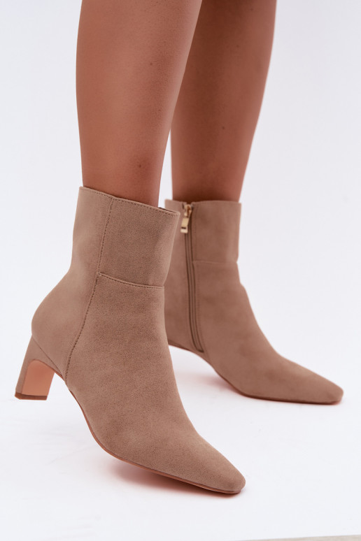 bottines pour femmes avec talons en sable Rileya