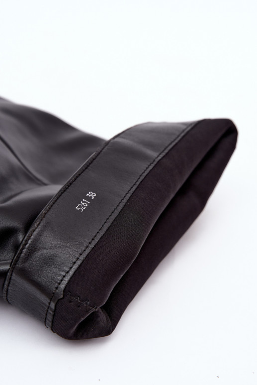 bottes hautes à enfiler avec talons en noir Calmy
