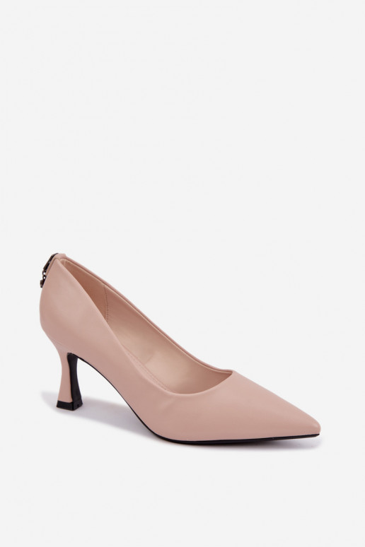 Chaussures à talons couleur sable Vinceza 62330