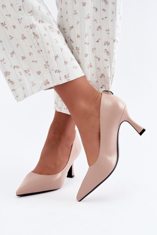 Chaussures à talons couleur sable Vinceza 62330