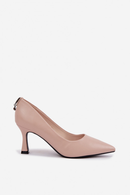Schuhe mit Absatz in sandfarbener Vinceza 62330