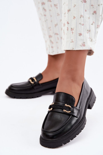 Mocassins pour femmes avec détails raffinés en couleur noire Brika 2