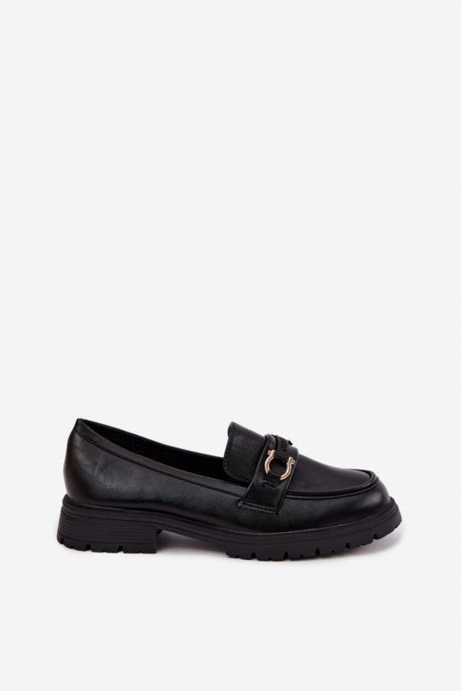 Dames mocassins met chique details in zwarte kleur Brika