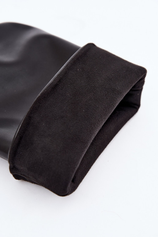 bottes hautes à enfiler avec talons en noir Falina