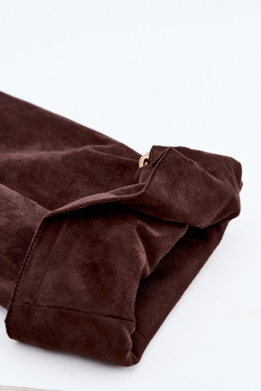 bottes hautes à enfiler pour femmes avec talons en chocolat Rosena