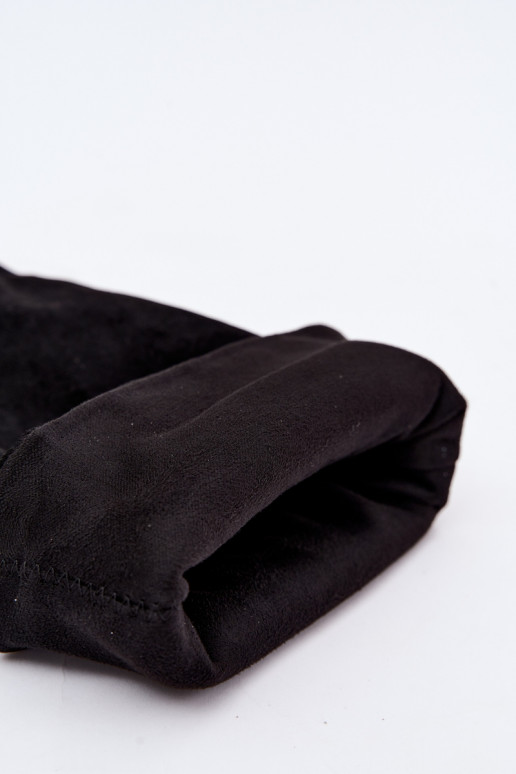 bottes hautes à enfiler avec talons en noir Emeline