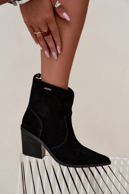 Bottines cowboy noires avec talons Big Star