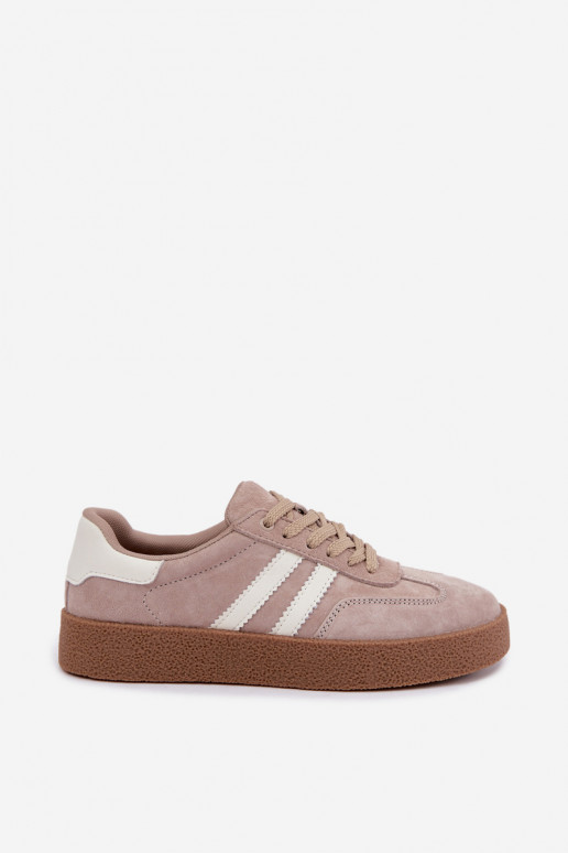 Sneakers en daim sable Bellmont