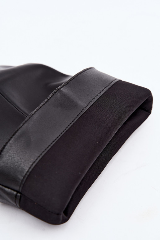 Bottines à talons en suède synthétique noir Desya