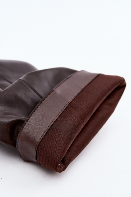 Slouchy enkellaarsjes met platform in chocolade Ilyna