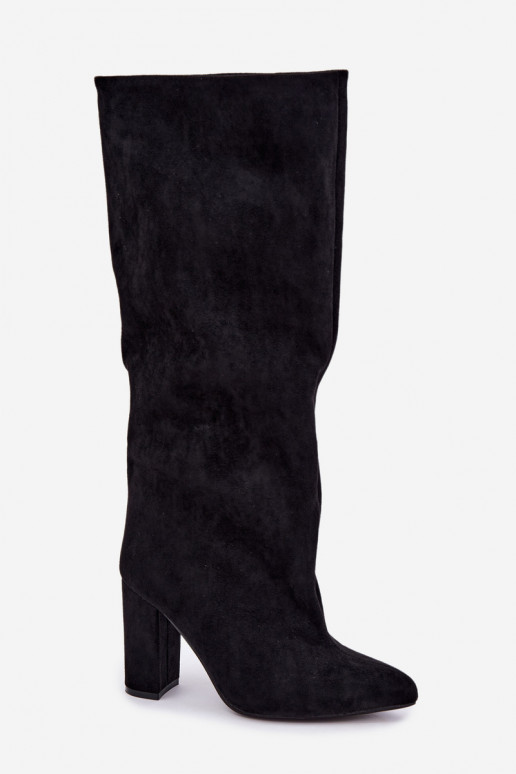 Bottines à talons en noir Adoria